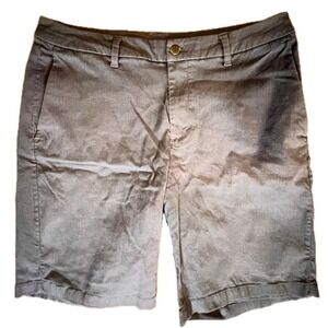 Lulumon Mens Chino Shorts Casual Flat Front Gray Size 36